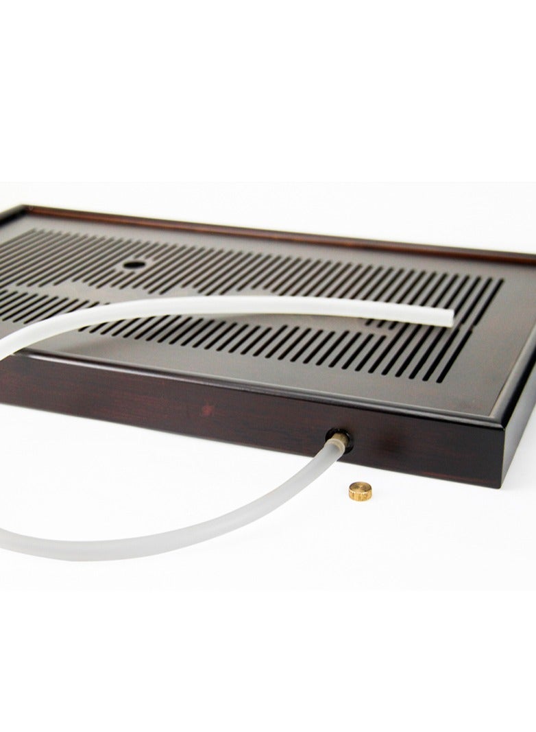 تيلاند لوح شاي شابان بامبو لوح شاي لحفلات الشاي الصينية التقليدية (غونغ فو تشا) (48 × 29.4 × 3.9 سنتيمتر) - حافة مربعة - Image 5