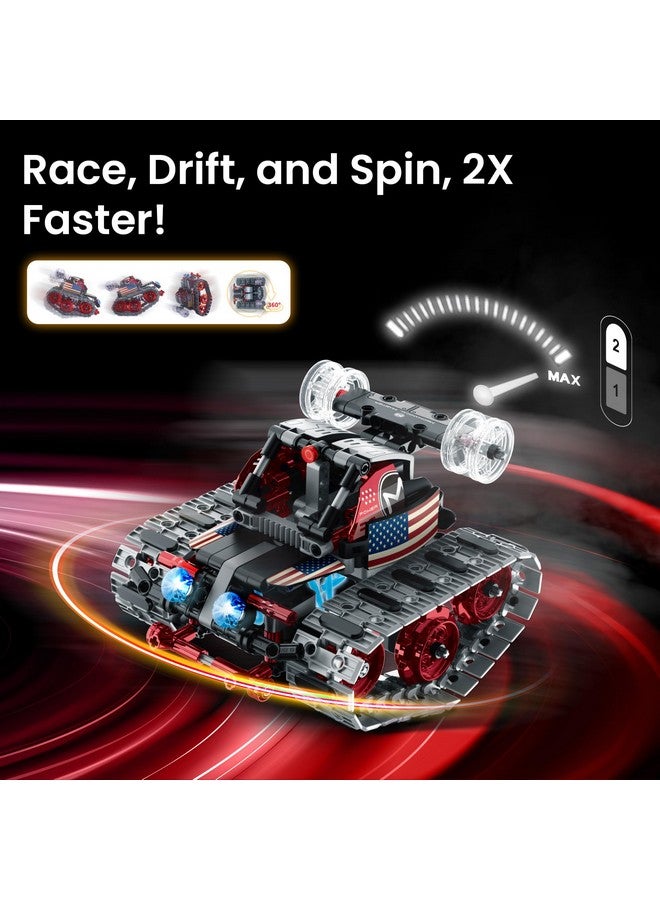 Sillbird Robot Building Kit with Remote Control Gifts for Kids Boys Ages 8-12, STEM Coding Robotic Technic Tracked Racer Car Toys for Birthday - Build 4in1 Model with 631 Pieces - Image 5