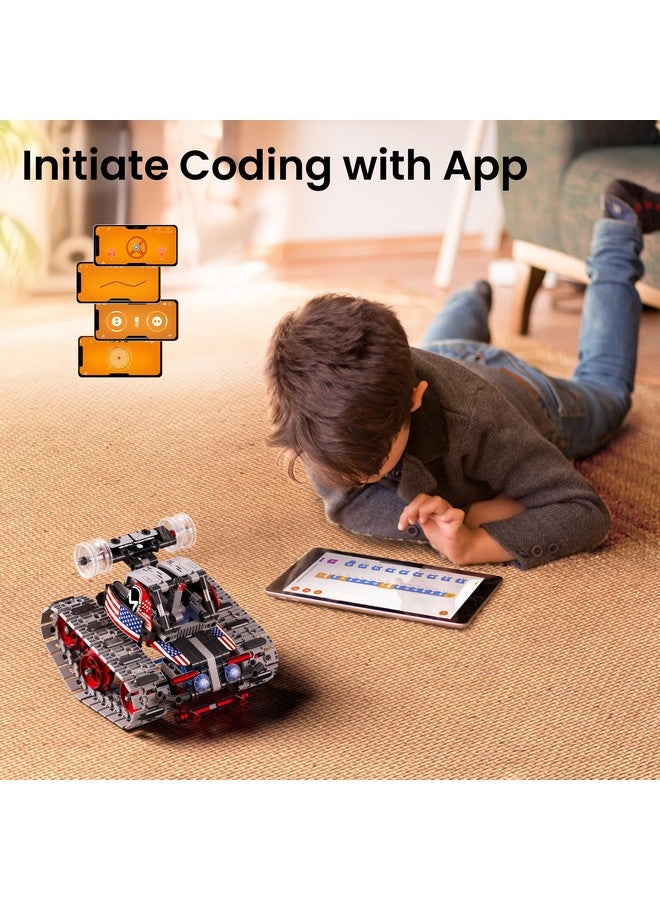 Sillbird Robot Building Kit with Remote Control Gifts for Kids Boys Ages 8-12, STEM Coding Robotic Technic Tracked Racer Car Toys for Birthday - Build 4in1 Model with 631 Pieces - Image 4