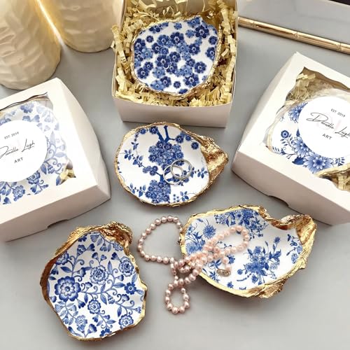Epakh 36 Pack 6 Styles Blue and White Decoupage Napkins Assorted Floral Chinoiserie Cocktail Napkin Decorative Printed Toile Tissue Paper for Crafting Summer Seashell DIY Coastal Decor, Unfolded 13'' - Image 2