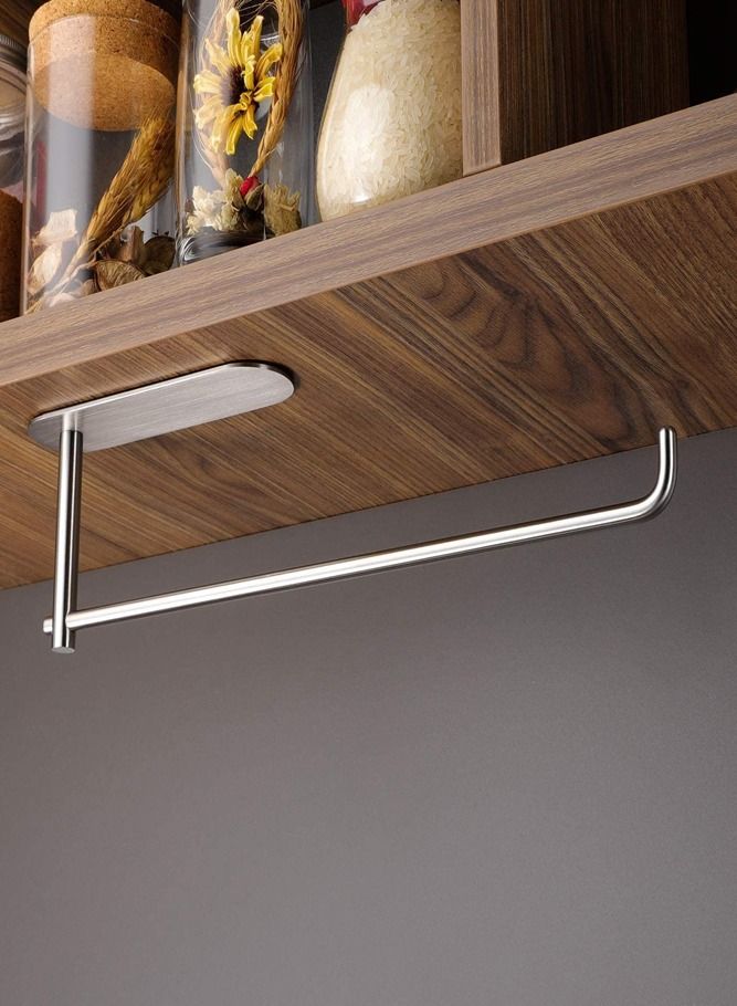 AMERTEER Paper Towel Holder Under Cabinet Mount – Space-Saving Stainless Steel Holder for Kitchen, Bathroom and More - Image 3