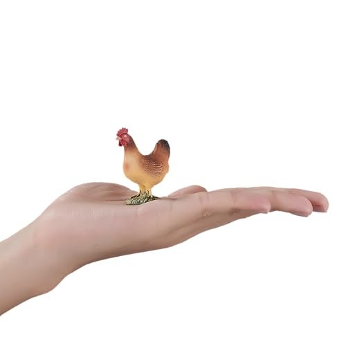 MOJO Hen Standing Realistic Farm Animal Hand Painted Toy Figurine - Image 4