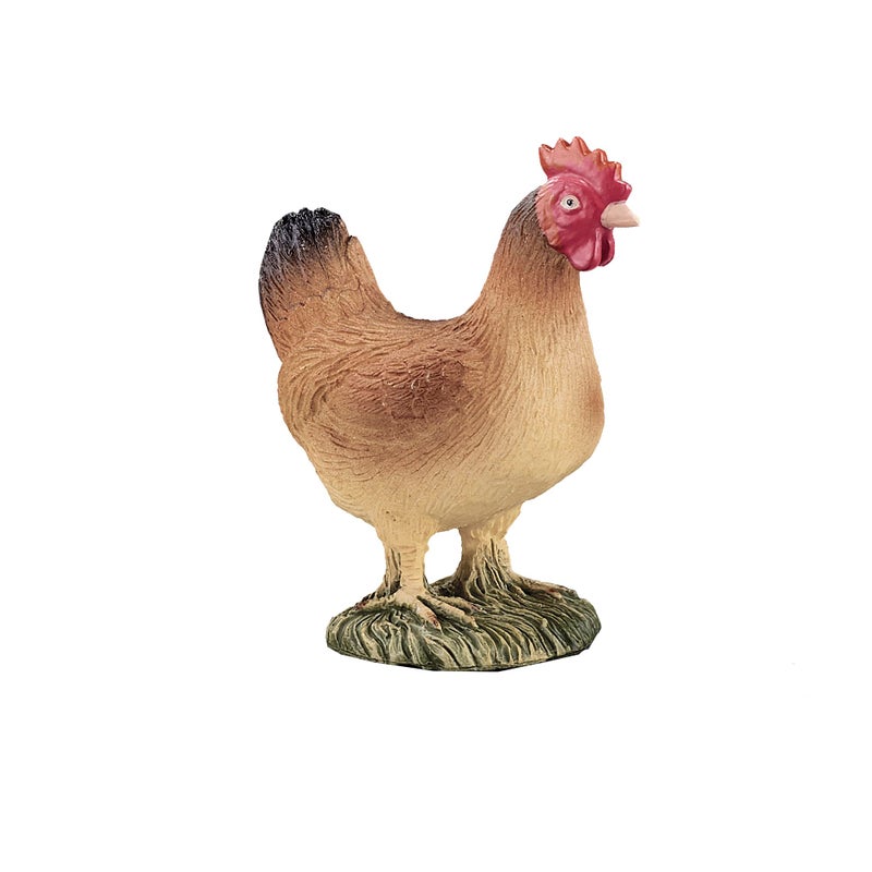 MOJO Hen Standing Realistic Farm Animal Hand Painted Toy Figurine - Image 5