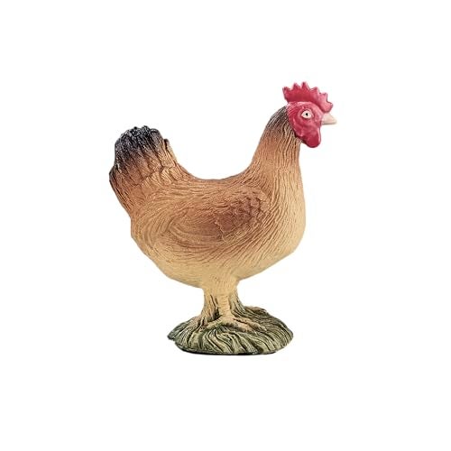 MOJO Hen Standing Realistic Farm Animal Hand Painted Toy Figurine - Image 3