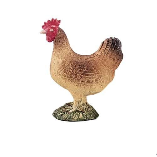 MOJO Hen Standing Realistic Farm Animal Hand Painted Toy Figurine - Image 2