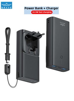 2-In-1 Power Bank (10,000mAh) Black