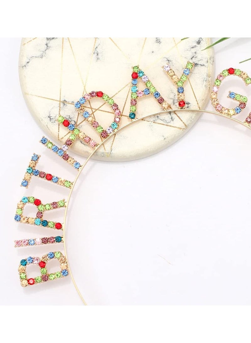 سيوسي تيجان عيد الميلاد للنساء ، عصابة رأس للفتيات في عيد الميلاد ، تاج عيد ميلاد سعيد ، تاج عيد ميلاد للفتيات ، تاج الأميرة بلينغ من حجر الراين لتزيين الحفلات للنساء والفتيات (اللون) - Image 5