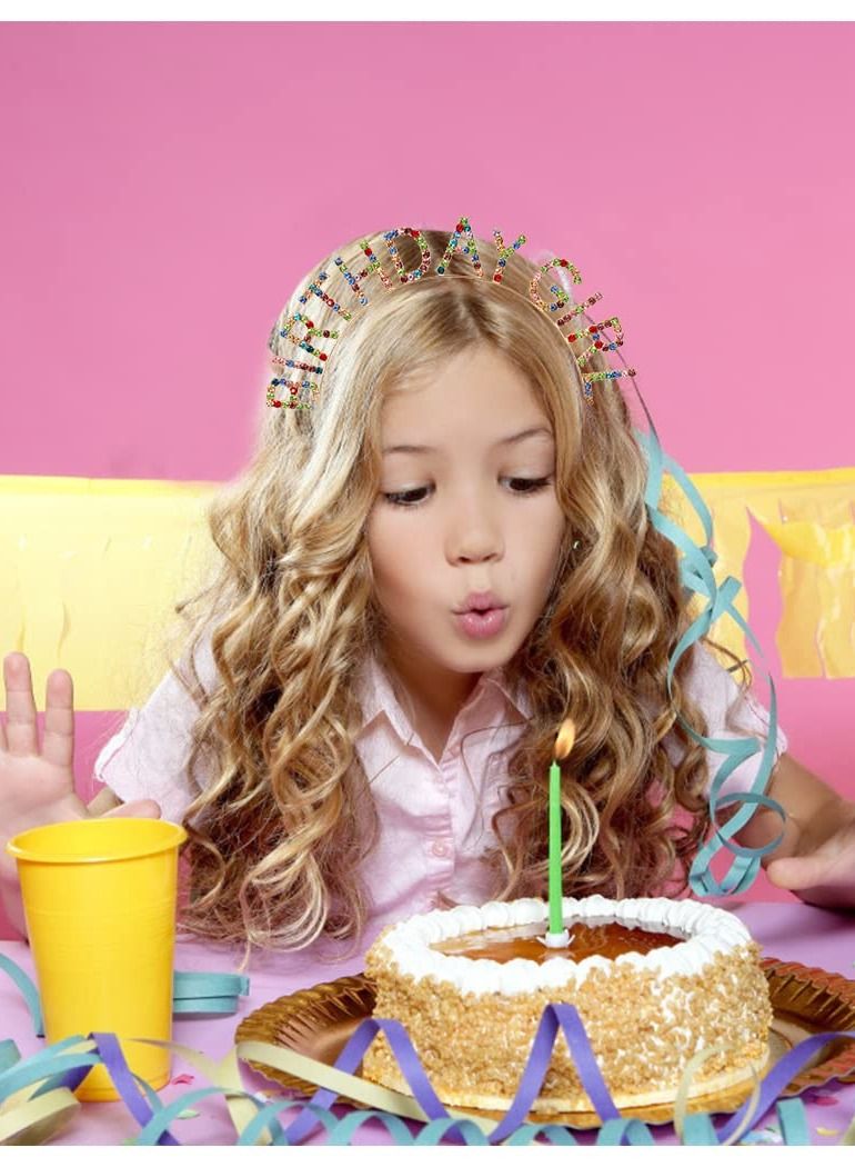 سيوسي تيجان عيد الميلاد للنساء ، عصابة رأس للفتيات في عيد الميلاد ، تاج عيد ميلاد سعيد ، تاج عيد ميلاد للفتيات ، تاج الأميرة بلينغ من حجر الراين لتزيين الحفلات للنساء والفتيات (اللون) - Image 2