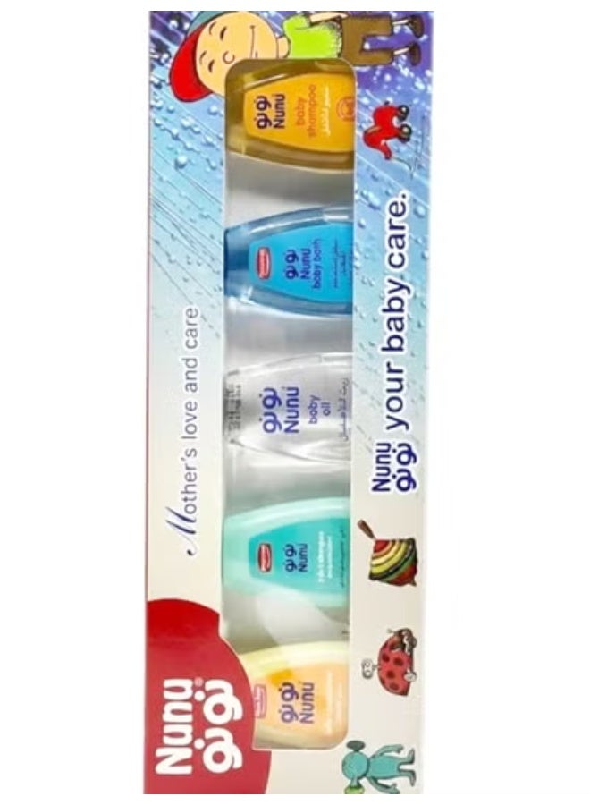نونو مجموعة منتجات العناية بالطفل 50 مل 5 قطع