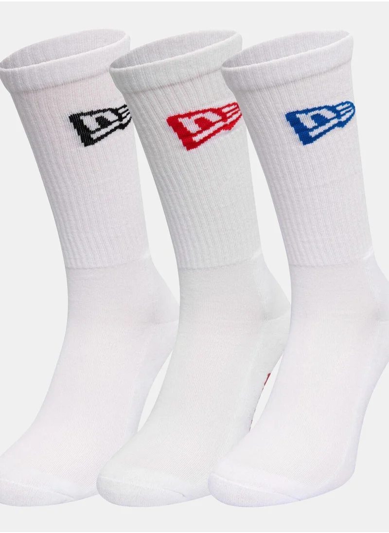 NEW ERA Flag Logo Crew Socks (3 Pairs)
