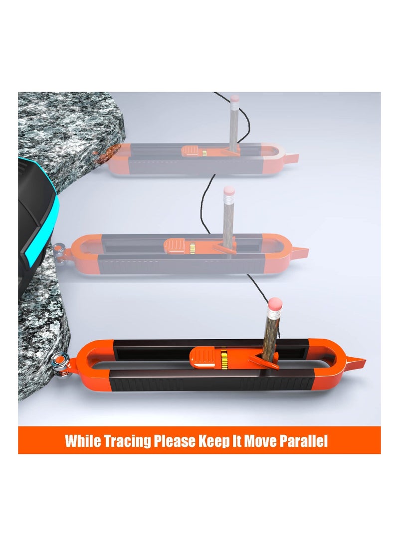 Precise Contour Gauge, Outline Duplication Marking for Welding, Flooring, Tile, Carpet Laying, Contour Measuring Tool with Adjustable Lock, Gift for Carpenter, Construction, Woodworking  - Image 4