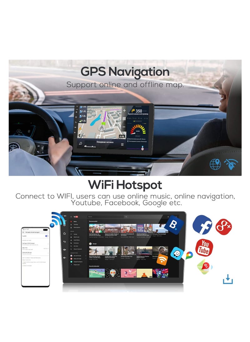Generic - Android Car Stereo Radio for Suzuki Swift 2017 2018 2019 2020 with Apple Carplay, Rimoody 9 Inch Touch Screen Car Radio with GPS Navigation Bluetooth FM HiFi WiFi Android Auto + AHD Backup Camera - Image 1