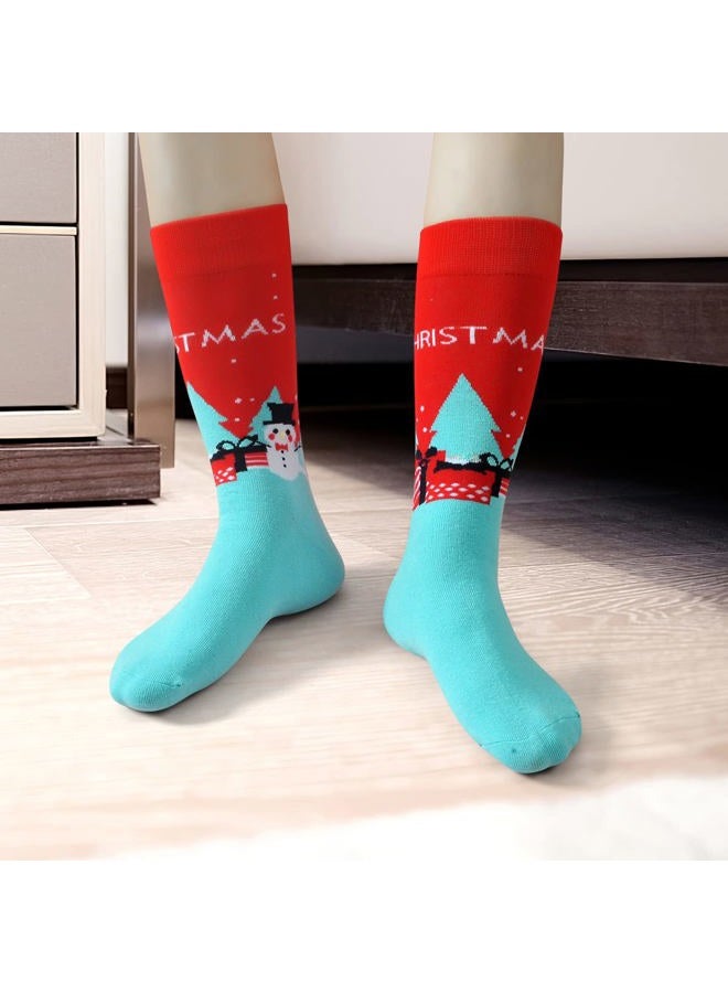 Gellwhu Men's Christmas Socks, Christmas Gifts for Men Women Stocking Stuffers Large Holiday Fun Novelty Cotton Socks, 12 Pairs Socks, Medium-Large - Image 2