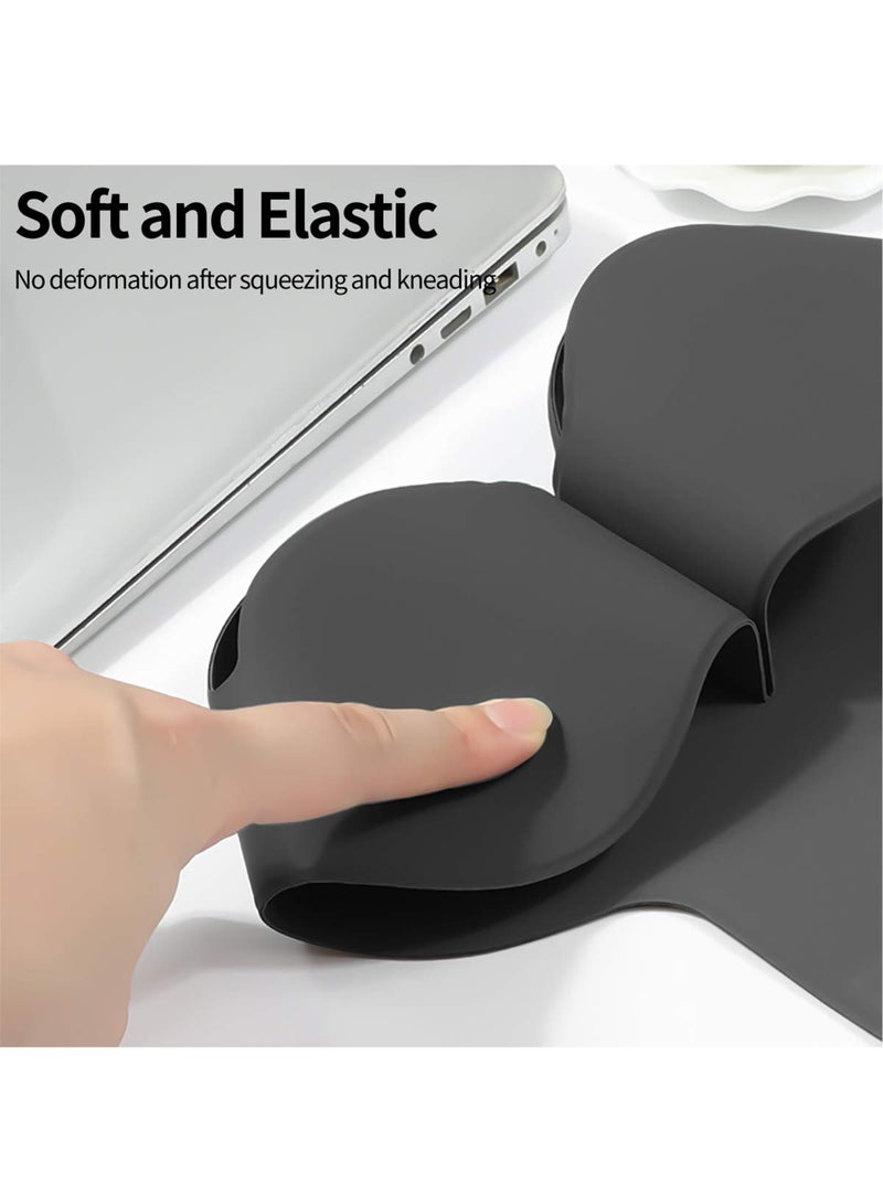 For Apple AirPods Max Case, Smart Automatic Sleep Headphones Silicone Storage Bag, Portable Travel Anti-Scratch Carrying Case, Compatible with AirPods Max Anti-Dust Protective Cover (Black) - Image 2