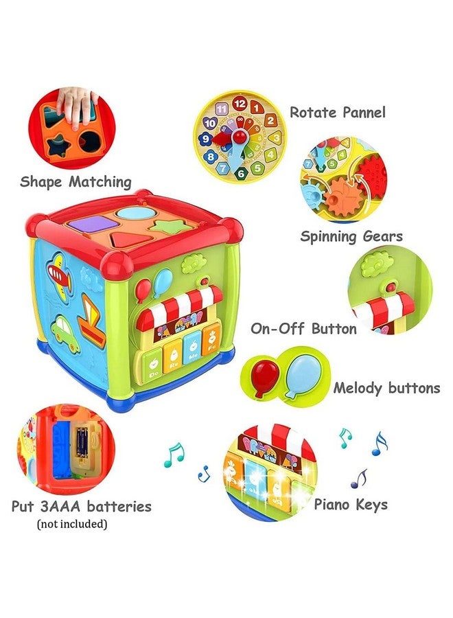 BELOXY 6 in 1 Activity Cube Baby Toy for 6 to 36 Months, Toddler Piano Center Best First Birthday Gift for 1 to 3 Y Old Girl Boy, Busy Learners Educational Toys(Multicolor) (Style 01) - Image 5