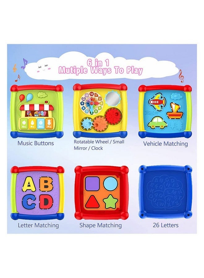 BELOXY 6 in 1 Activity Cube Baby Toy for 6 to 36 Months, Toddler Piano Center Best First Birthday Gift for 1 to 3 Y Old Girl Boy, Busy Learners Educational Toys(Multicolor) (Style 01) - Image 4
