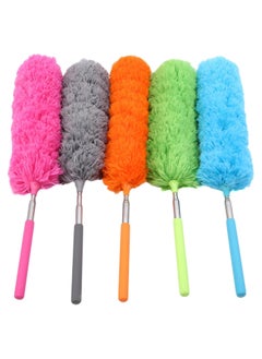 Generic Hand Duster Soft Washable Duster, Telescopic Duster, Easy to Use Extendable Microfiber Duster Brush for Surface Cleaning, Soft Cleaning Tool for Home, Office, Car (Pink)  - Image 1