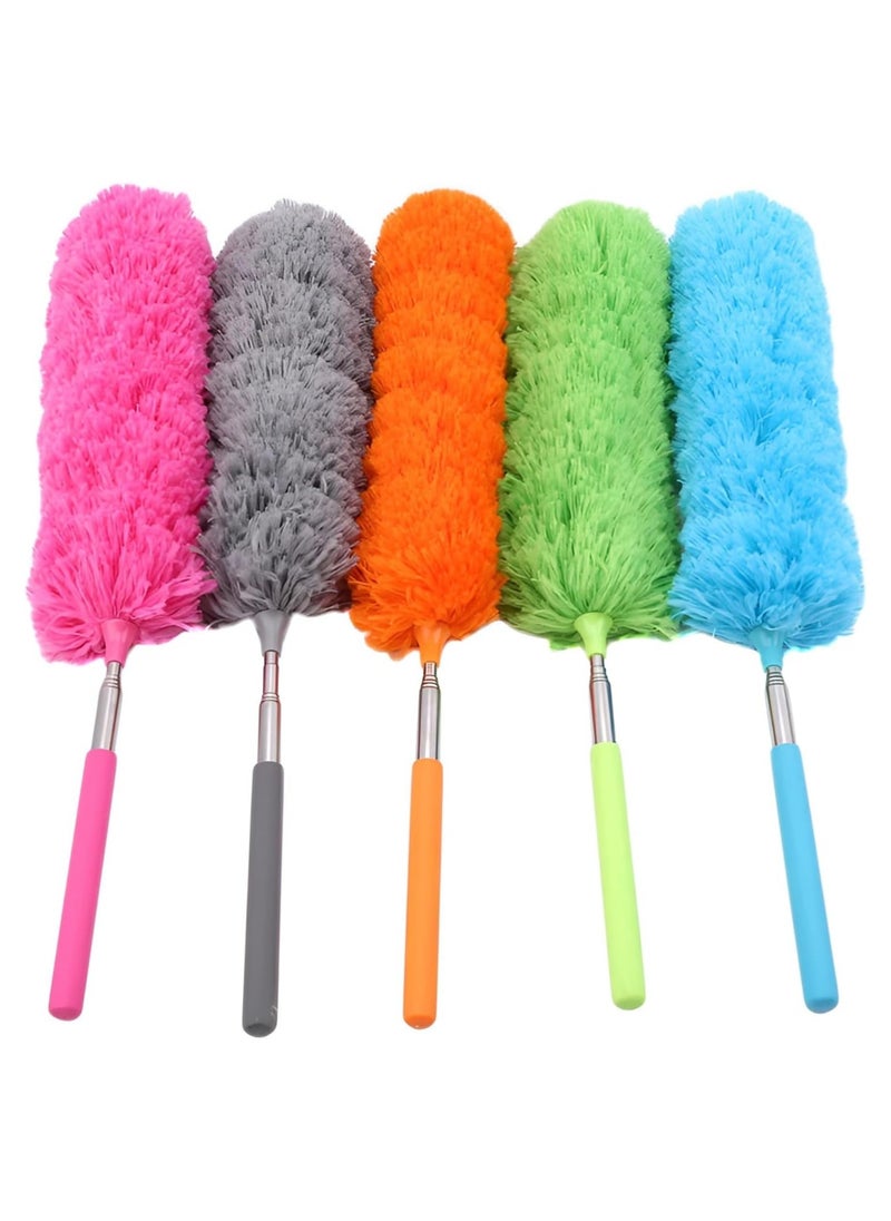 Generic - Hand Duster Soft Washable Duster, Telescopic Duster, Easy to Use Extendable Microfiber Duster Brush for Surface Cleaning, Soft Cleaning Tool for Home, Office, Car (Pink) - Image 1