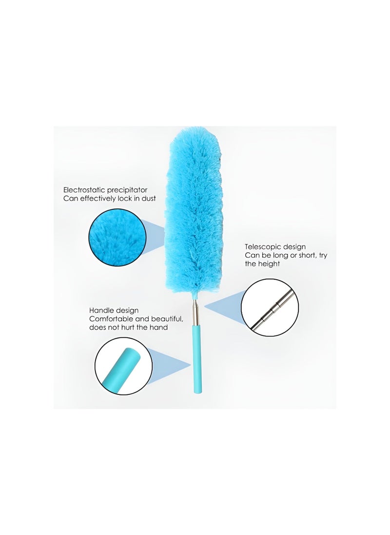 Generic - Hand Duster Soft Washable Duster, Telescopic Duster, Easy to Use Extendable Microfiber Duster Brush for Surface Cleaning, Soft Cleaning Tool for Home, Office, Car (Pink) - Image 1