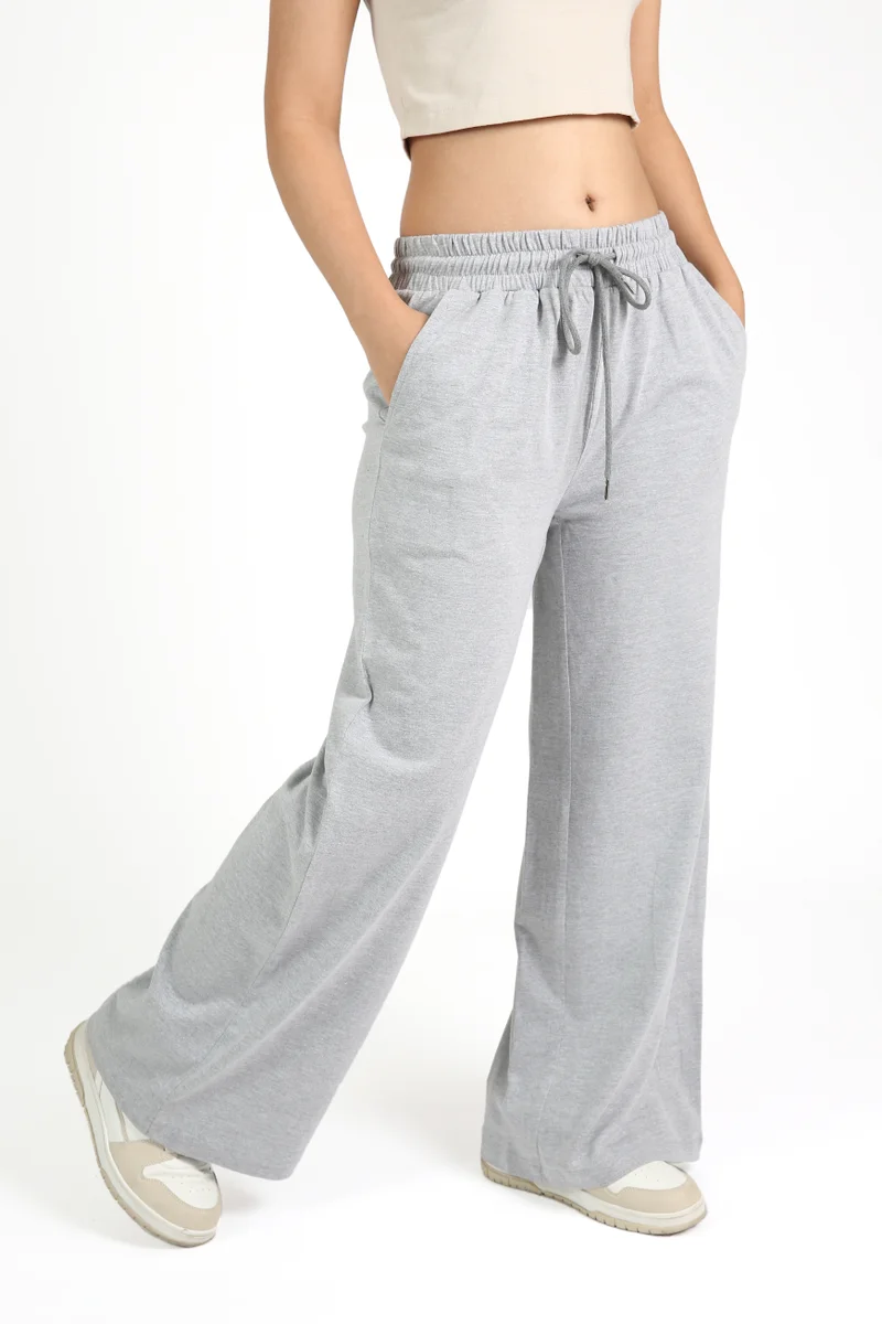 Nikias  Grey Comfortable Trousers for Daily Wear for Women | Best Price UAE