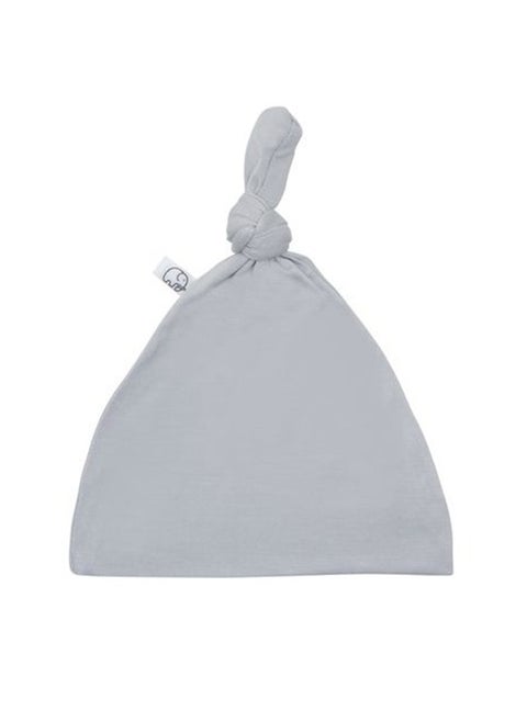 Organic Bamboo Knotted Beanie and Hat  Early Grey Preemie- 3 months