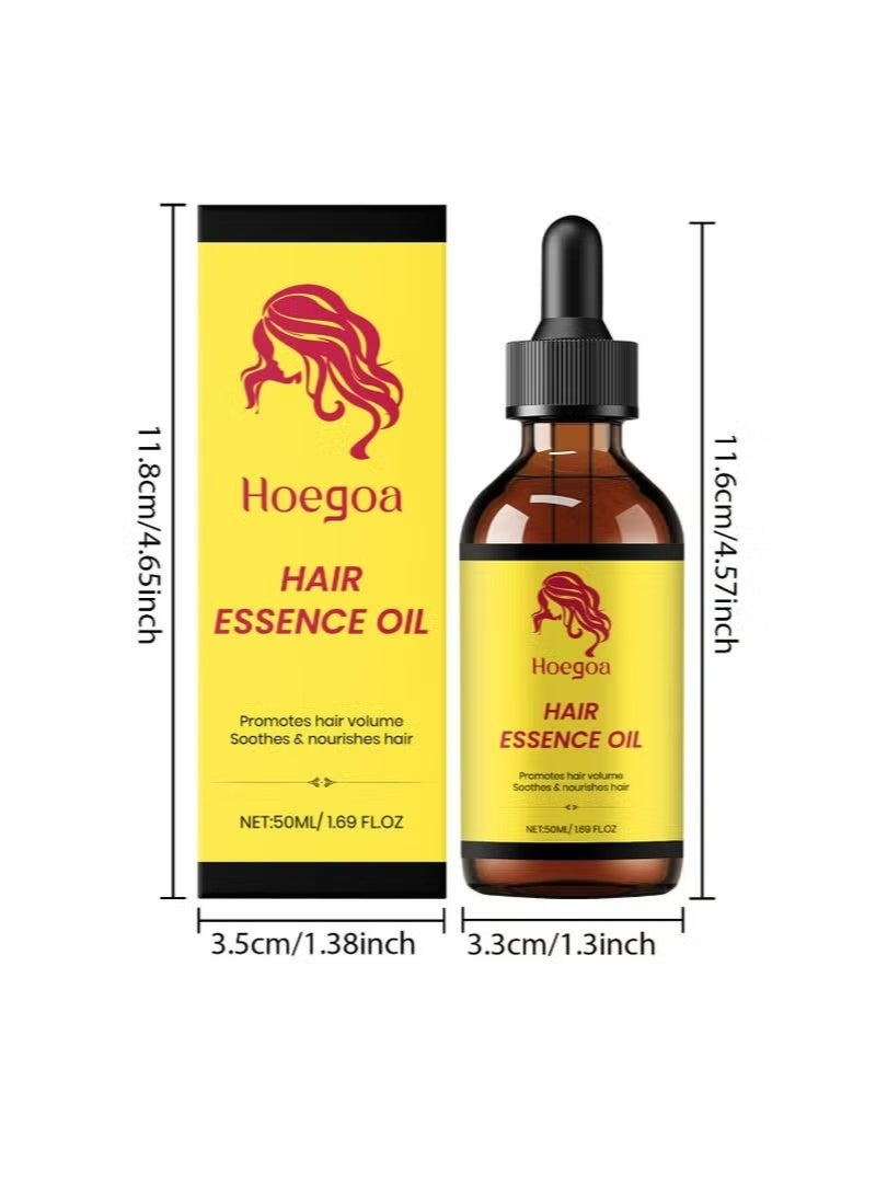 HOEGOA Hair Oil,Nourishing hair care essential oil, Hair Perfector Repairing Treatment，soft and shiny hair, strong and moisturizing hair, gentle care essence Strengthen Hair | Men and Women(50ml) - Image 3