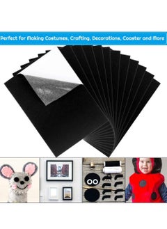 Generic Adhesive Black Felt Sheets for Jewelry Box and Drawer Liner Art and Craft Making 10 Pack  - Image 2