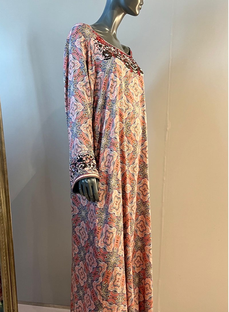 Sana'a Kayum Jalabiya Dress with Sheila Set - Image 3