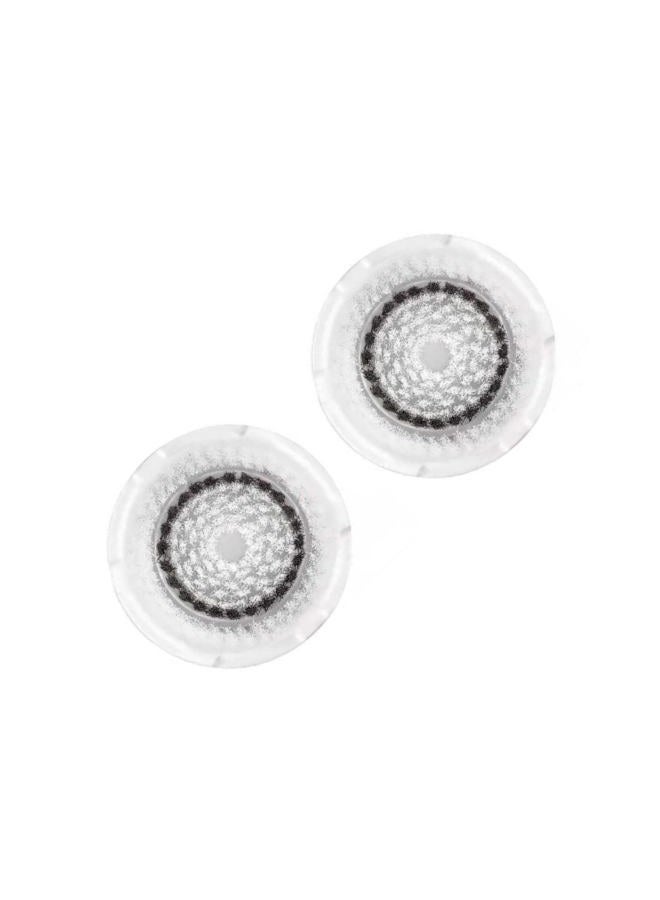 Clarisonic رأس فرشاة تنظيف الوجه الحساسة البديل | متوافق مع ميا 1، ميا 2، ميا فيت، ألفا فيت، سمارت بروفايل أبليفت وألفا فيت إكس | عبوة 2 (2 قطعة) - Image 1