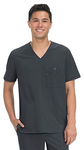 KOI Basics for Men 668 Bryan Top (Charcoal, X-Large) - Image 5