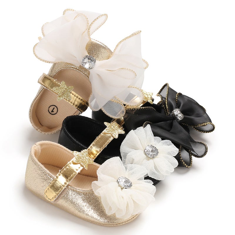 New 0-12 Months Women'S Baby Shoes Film Anti-Slip Bottom Princess Shoes Velcro Baby Toddler Shoes - Image 5