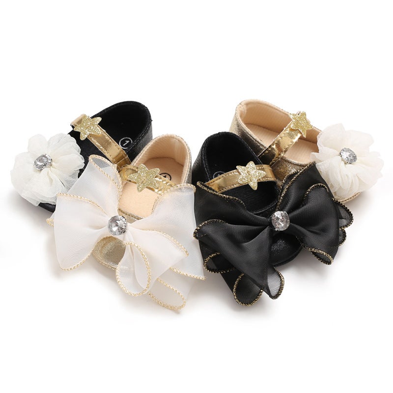New 0-12 Months Women'S Baby Shoes Film Anti-Slip Bottom Princess Shoes Velcro Baby Toddler Shoes - Image 4