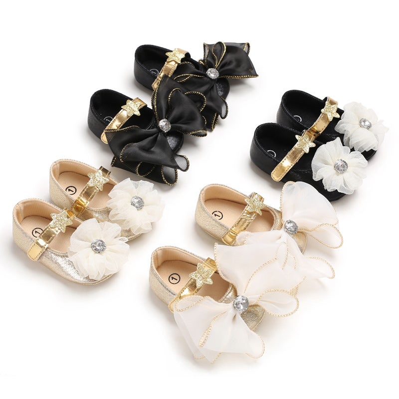 New 0-12 Months Women'S Baby Shoes Film Anti-Slip Bottom Princess Shoes Velcro Baby Toddler Shoes - Image 3
