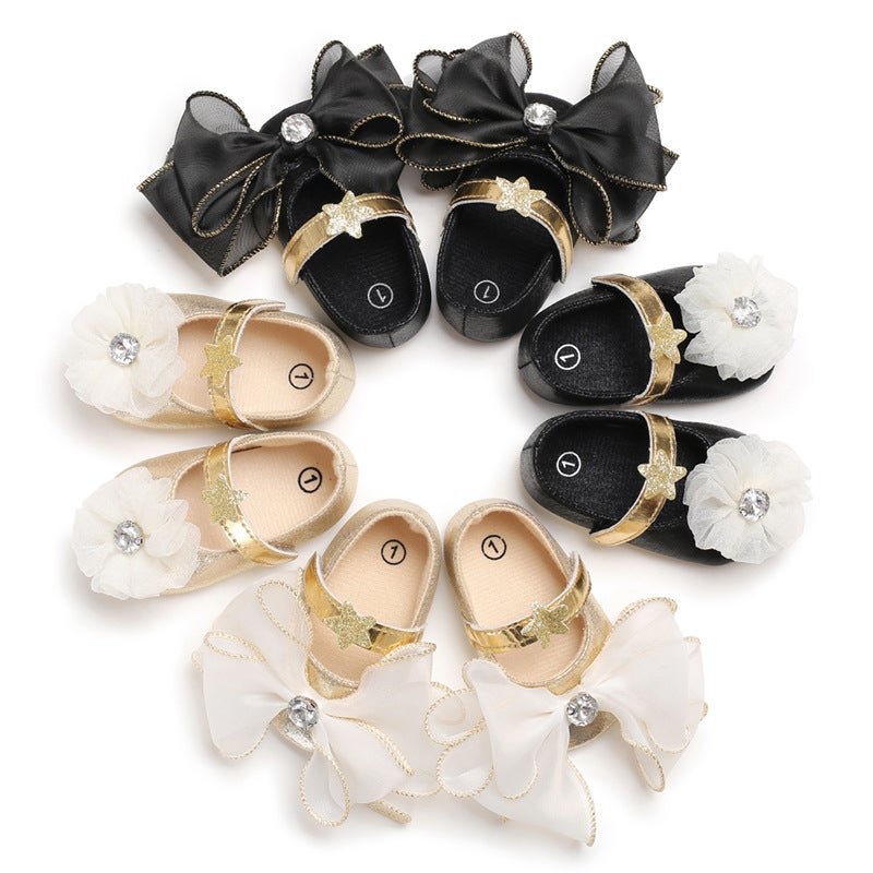 New 0-12 Months Women'S Baby Shoes Film Anti-Slip Bottom Princess Shoes Velcro Baby Toddler Shoes - Image 2