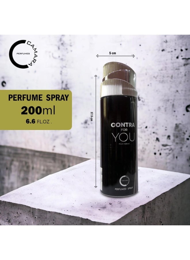 كامارا بخاخ الجسم كونترا فور يو للرجال 200 مل - Image 3