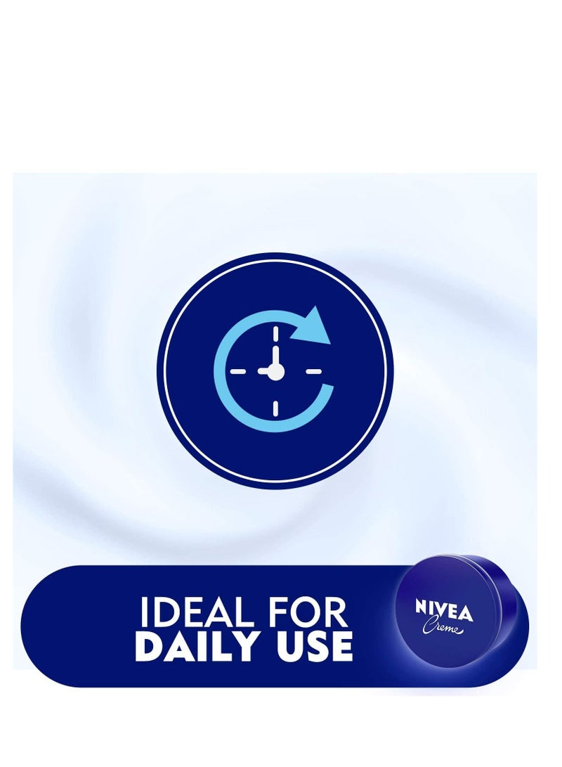 Nivea Nivea Creme Moisturizing Cream is universal and multi-purpose for face, body and hands in a metal box with a capacity of 3 x 250 ml - Image 2