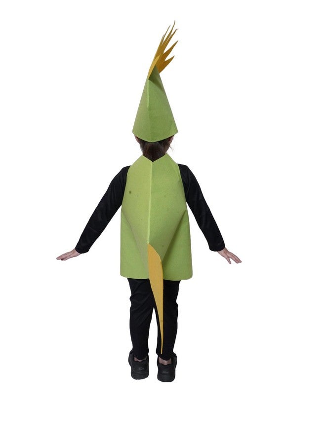 Kaku Fancy Dresses Polyester Pirana Fish Cutout For Kids, Water Animal Costume For Boys & Girls (Freesize/Only Cutout With Cap), Green - Image 3