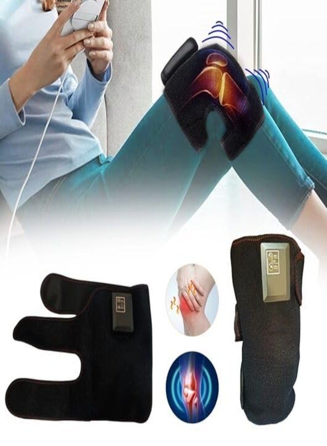 Generic Knee Massager Temperature Control for Arthritis Pain Relief for Knee,Shoulder,Arms Therapy for Women/Men Knee Massager for Joint Pain Relief Belt Electric Massage Machine Pad  - Image 3
