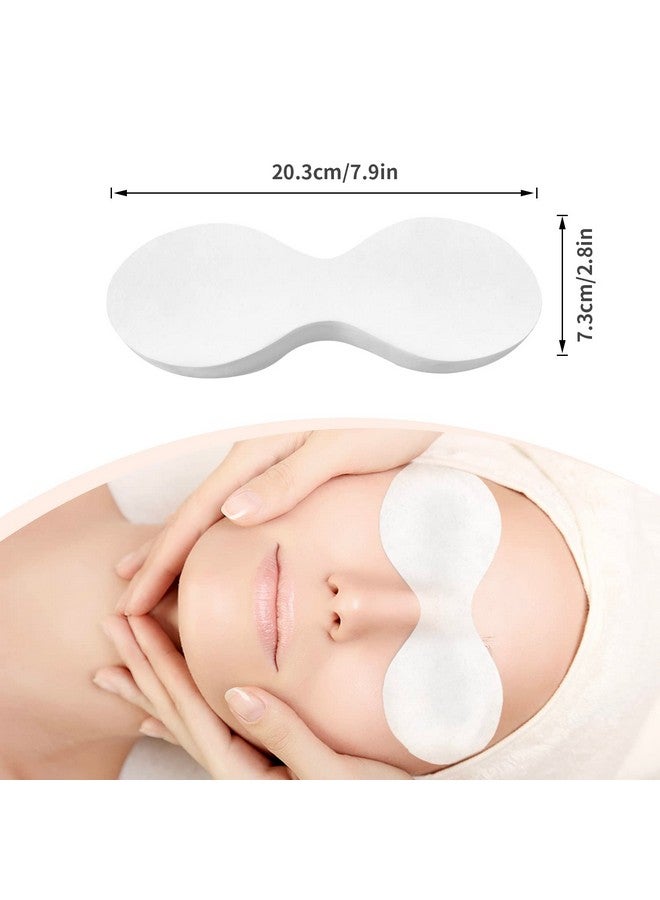 MoyRetty 300 Sheets Disposable Eye Mask-Non Woven Eye Care Cotton, Facial Eye Covers Skincare Spa Paper, Cosmetic Facial Paper Sheet Eye Nose Face Pads for Home Salon Beauty Tools - Image 2
