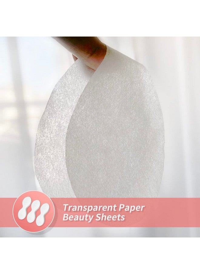 MoyRetty 300 Sheets Disposable Eye Mask-Non Woven Eye Care Cotton, Facial Eye Covers Skincare Spa Paper, Cosmetic Facial Paper Sheet Eye Nose Face Pads for Home Salon Beauty Tools - Image 3