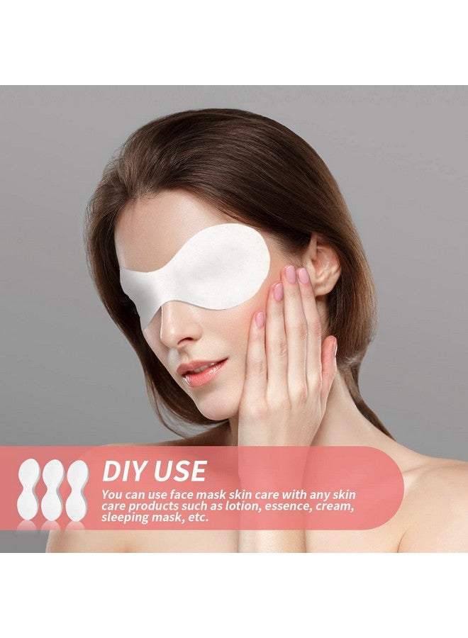 MoyRetty 300 Sheets Disposable Eye Mask-Non Woven Eye Care Cotton, Facial Eye Covers Skincare Spa Paper, Cosmetic Facial Paper Sheet Eye Nose Face Pads for Home Salon Beauty Tools - Image 5