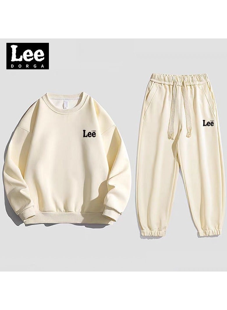 LEE Leisure Sports Suit Cardigan Hooded Sweatshirt Sweatpants Two-piece Set  - Image 1