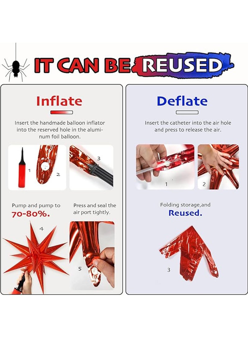 132PCS Birthday Party Decorations,Black Red and Blue Balloons Arch Garland Kit, Spider Theme Balloon Arch for man with Balloons for Baby Shower Spider Theme Birthday Party Decorations - Image 3