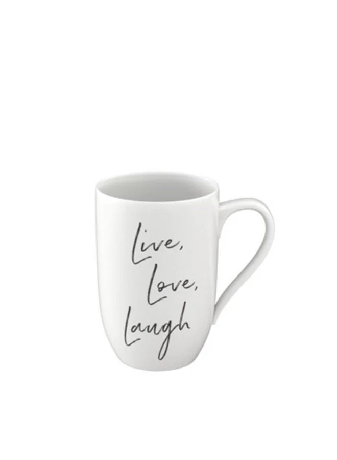 Villeroy & Boch Statement Mug Live Love Laugh