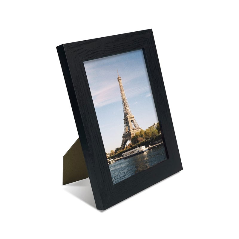 iRahmen 4 Pack 5x7 Picture Frame Black Set with High Definition Glass 5 x 7 Photo Frames for Desktop Display and Wall Mounting. - Image 3
