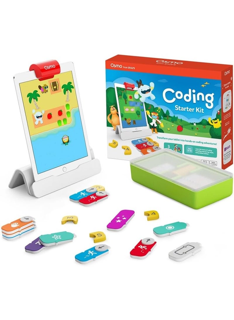 أوسمو - مجموعة أدوات تعليم البرمجة لأجهزة iPad - 3 ألعاب تعليمية - للأعمار من 5 إلى 10 سنوات فما فوق - تعلم البرمجة، أساسيات الألغاز - لعبة STEM - المنطق، الأساسيات (قاعدة أوسمو لأجهزة iPad متضمنة) - Image 1