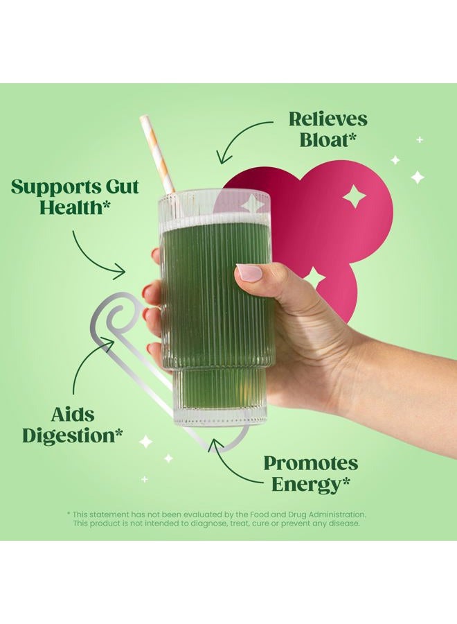 Bloom Nutrition Superfood Greens Powder, Digestive Enzymes with Probiotics and Prebiotics, Gut Health, Bloating Relief for Women, Chlorella, Green Juice Mix with Beet Root, 25 SVG, Spiced Cranberry - Image 3