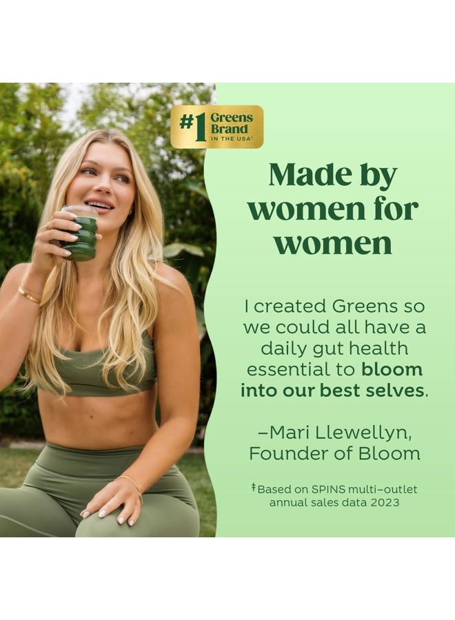 Bloom Nutrition Superfood Greens Powder, Digestive Enzymes with Probiotics and Prebiotics, Gut Health, Bloating Relief for Women, Chlorella, Green Juice Mix with Beet Root, 25 SVG, Spiced Cranberry - Image 5