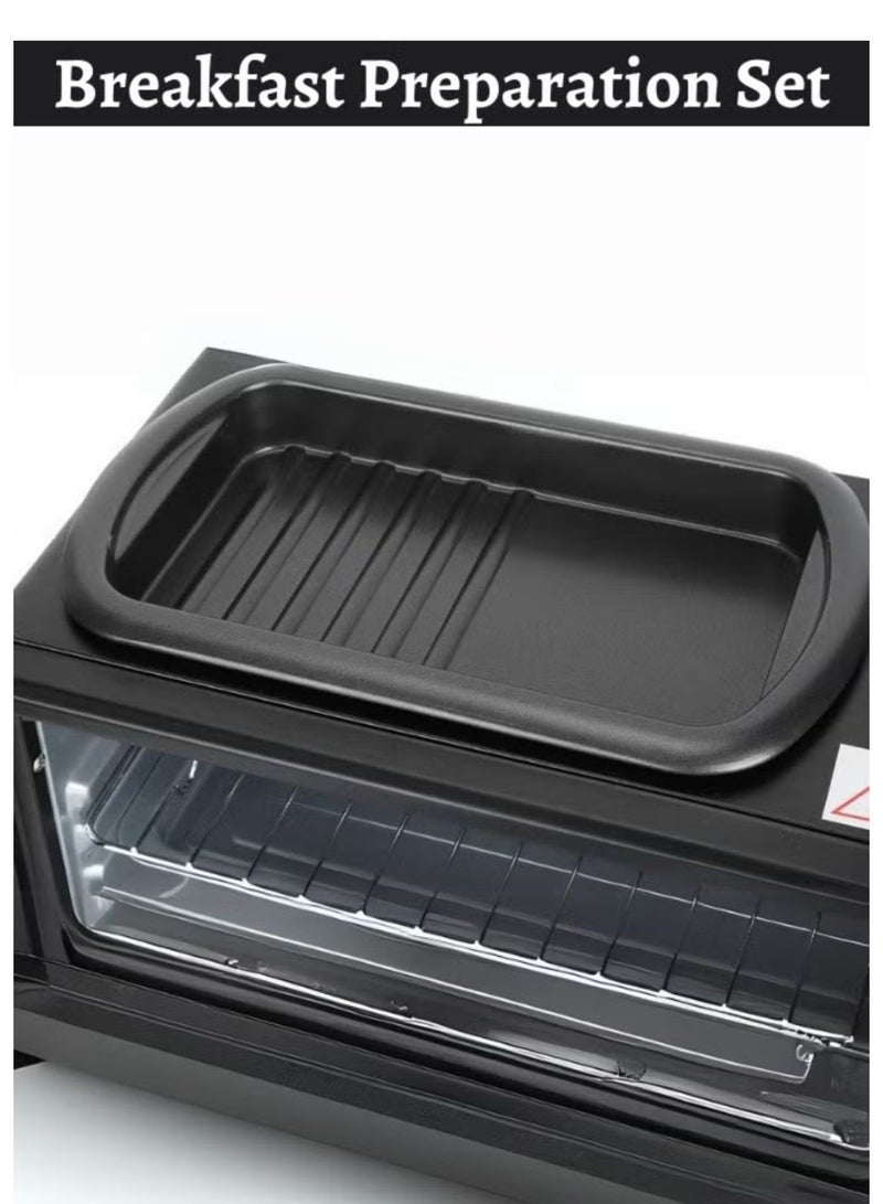 Denx 3-In-1 Multifunction Breakfast Set, Featuring an Oven, a Frying Pan, and a Coffee Maker - Image 5