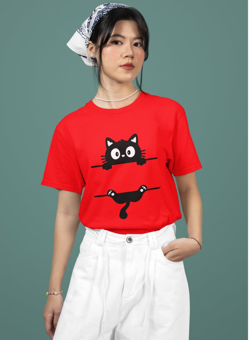 ZOOM CAT Design Printed T-Shirts
